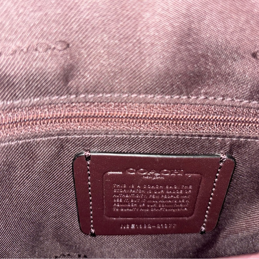 Coach Small Dufflette Crossbody in Oxblood - Picture 9 of 14